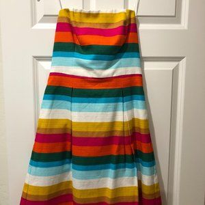 EUC Trina Turk Kenzie Striped Strapless Dress Size 4